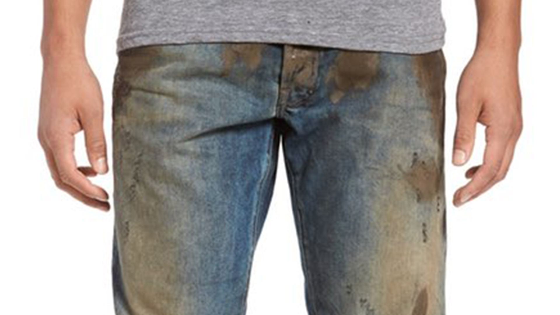 Nordstrom selling work jeans covered in fake mud for $425