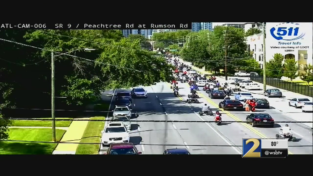Arrests Made After Atv Riders Crowd Atlanta Streets